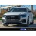 Audi Q8 S Line priekinio bamperio pažeminimas